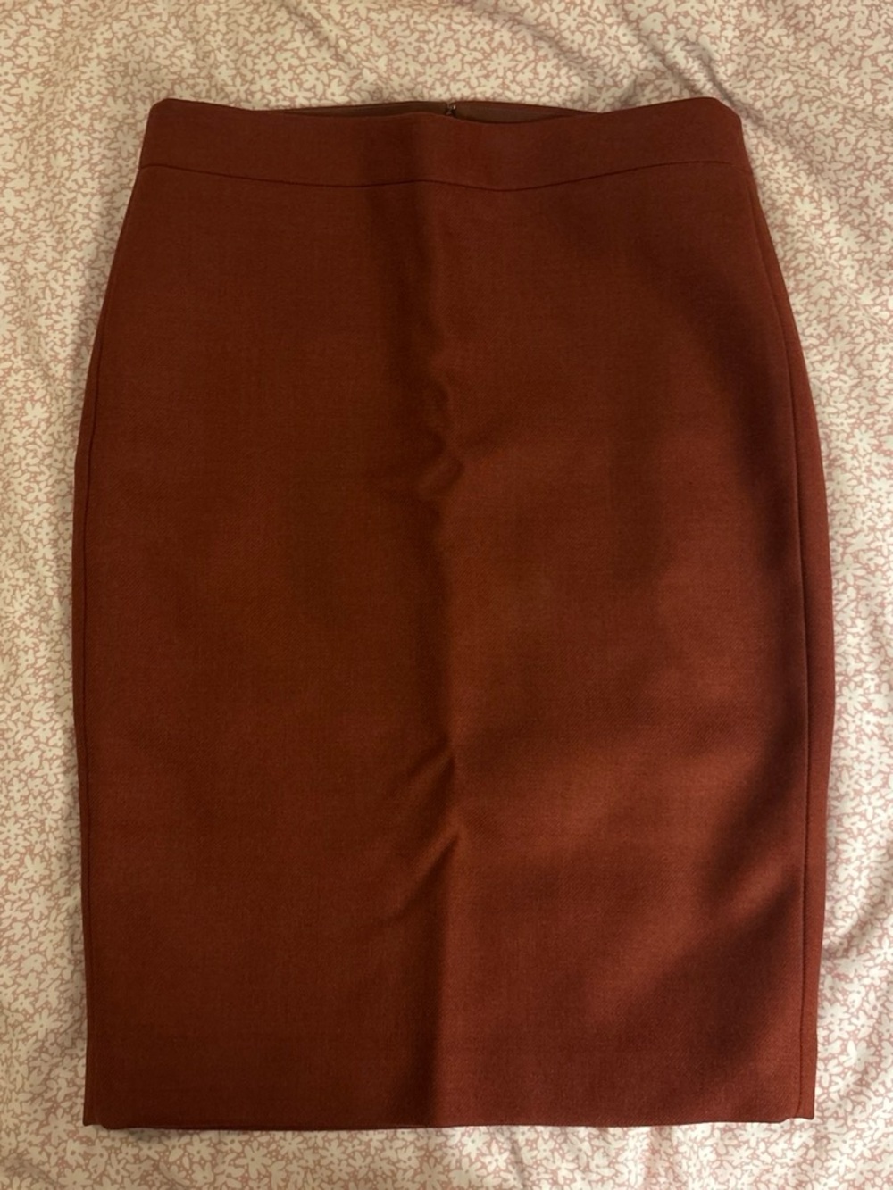 J. Crew No. 2 Rust Red Pencil Skirt - Picture 2 of 3